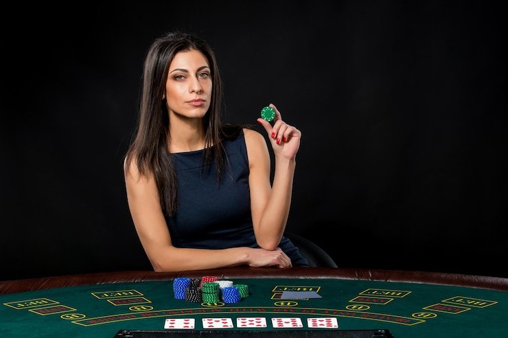 Tampilan studio live dealer permainan meja di sulebet login dengan multiple camera angles